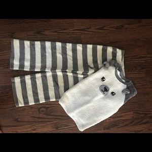 Justice teddy bear fleece PJ’s